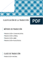 Métodos y modalidades de traducción
