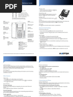 Aastra 6731i Quick Reference Guide Engels