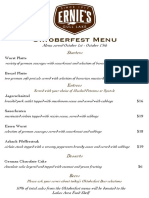 Oktoberfest Menu: Starters