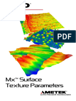 ZYGO MX Surface Texture Parameters