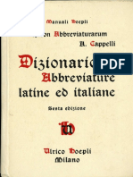 Cappelli Dizionario Di Abbreviature Latine Ed Italiane PDF