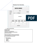 Membuat Form Data Buku: TXTKD Txtjudul Cbkategori