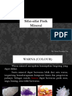 Sifat-Sifat Fisik Mineral
