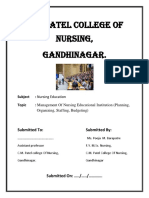 Management of Nursing Educational Institution