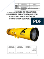 Procedimiento de seguridad para trabajos con manga de ventilación