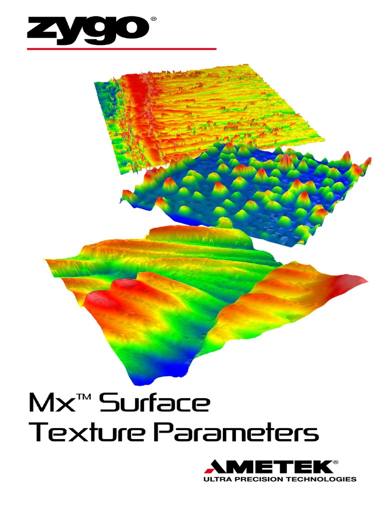 ZYGO MX Surface Texture Parameters PDF | PDF | Surface Roughness | Mean