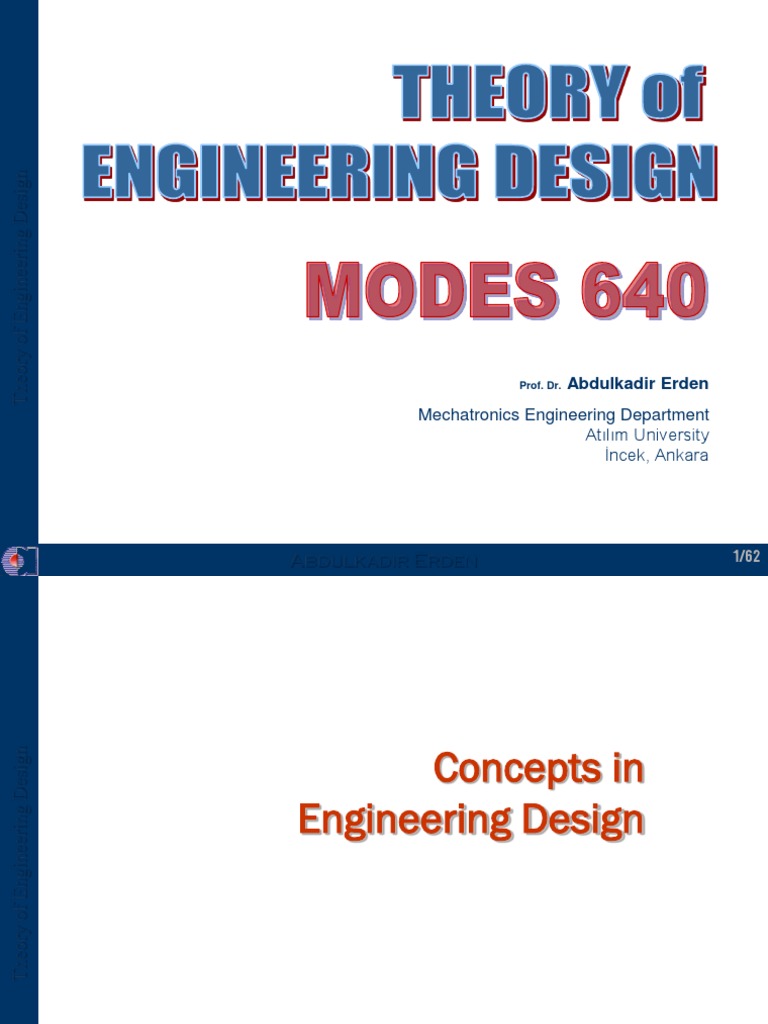 Theory Of Engineering Design Pdf Engineering Design Process
