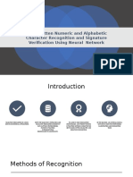 Handwritten Numeric and Alphabetic Character Recognition and Signature Verification Using Neural Network
