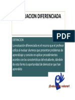 evaluacion diferenciada