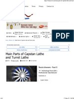 Main Parts of Capstan Lathe and Turret Lathe