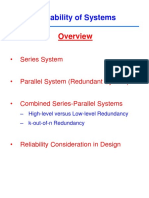 Reliability of Systems: - Series System