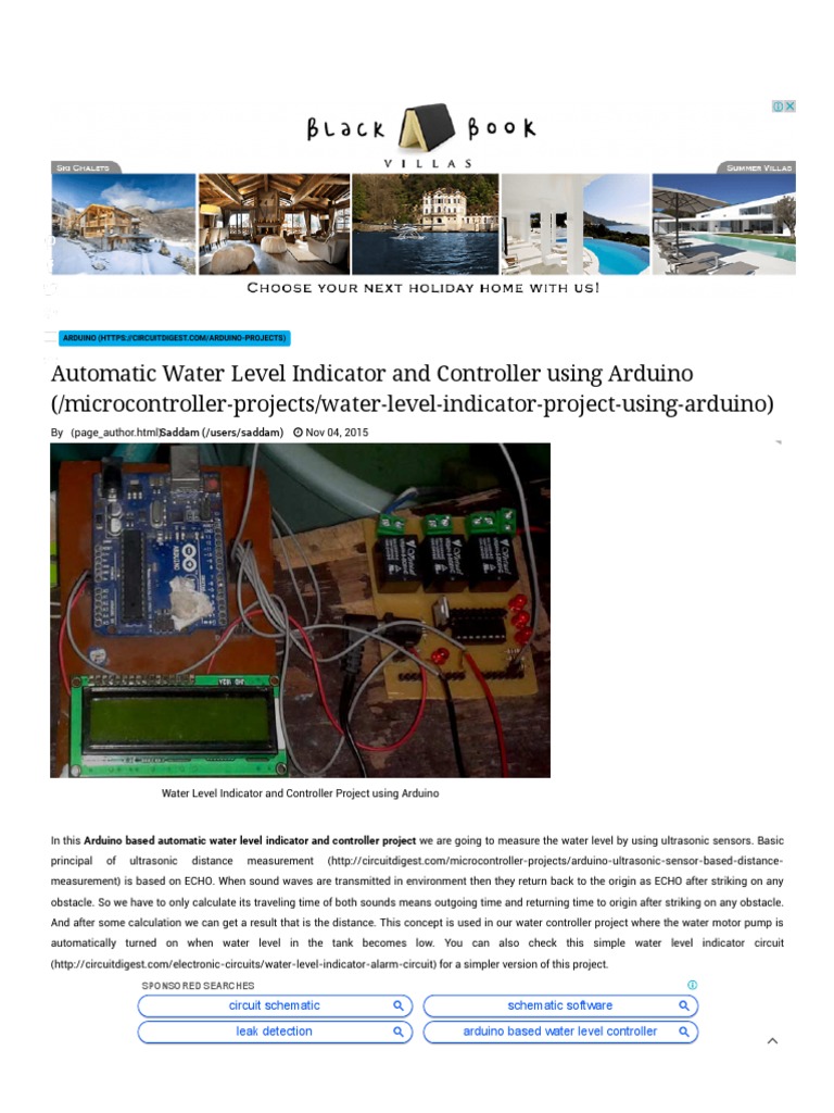 Arduino Based Automatic Water Level Indicator and Controller Project ...