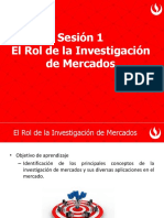 Sesión 1 - El Rol de La Investigación de Mercados