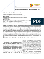 Numerical Model With Finite Differences Approach For CRS Consolidation Test