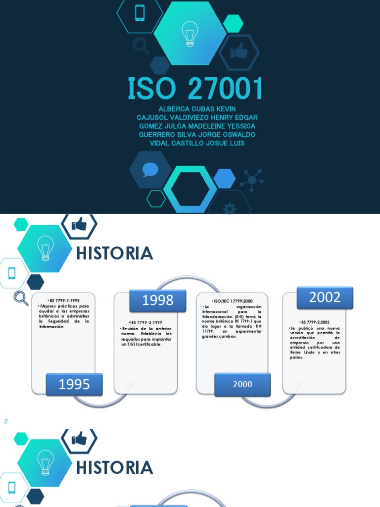 Historia y Definición de ISO 27001 | PDF | Seguridad de información ...