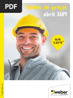 Weber 2019 - Tabela de Preços