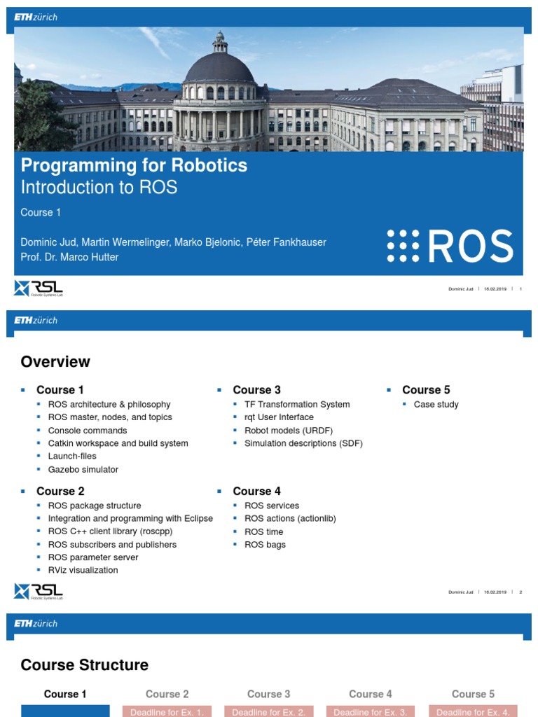 ROS 2 Programming Course Overview | PDF | Command Line Interface ...