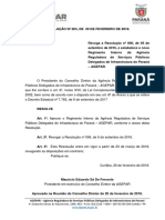 RESOLUCO N 003 2018 Novo Regimento Interno Da Agepar