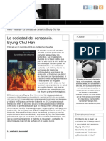 Ana March - La Sociedad Del Cansancio PDF