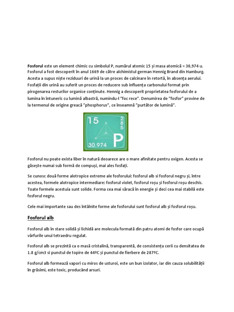 Acidul Fosforic | PDF