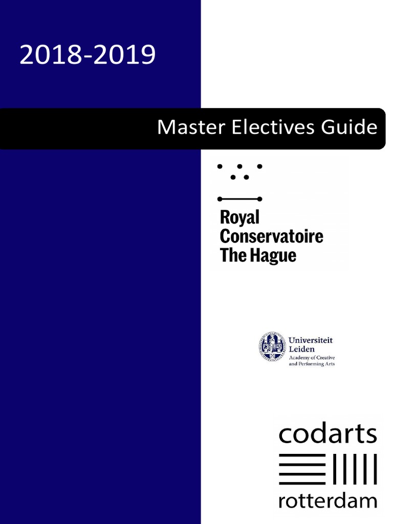 Master Electives Guide 2018-2019 | PDF | Master's Degree | Academia