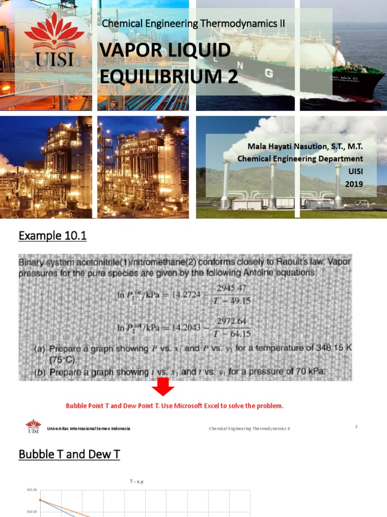Vapor Liquid Equilibrium 3 | PDF | Phase (Matter) | Solution