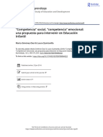 Social Competence Emotional Competence A Proposal For Early Childhood Education