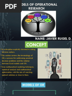 Models of Operational Research EXPO