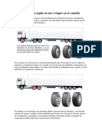 Tipos de Llantas Según Su Uso o Lugar en El Camión