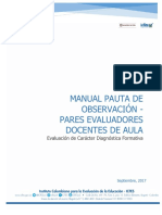 Manual de Pauta de Observacion Docente de Aula ECDF