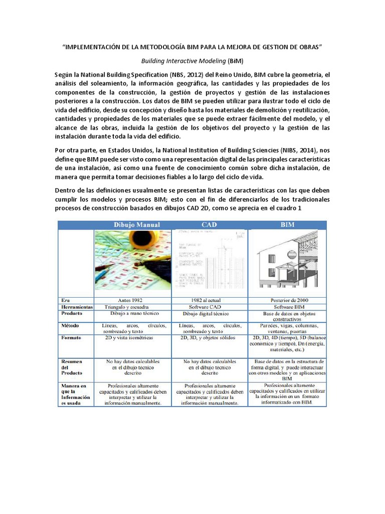 Guía para Implementar BIM en Proyectos | PDF | Evaluación del ciclo de ...
