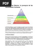 Piramide de Maslow