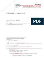 EtancheitéTechniqueD'Ingenieur PDF