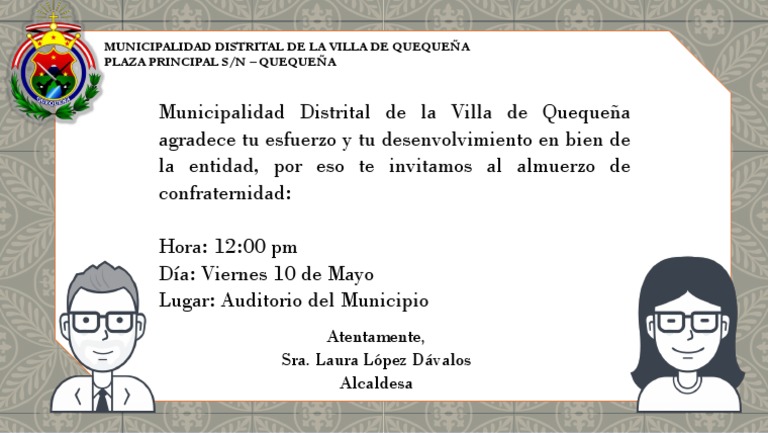 001 - Invitación para Almuerzo Por El Día de Trabajo | PDF