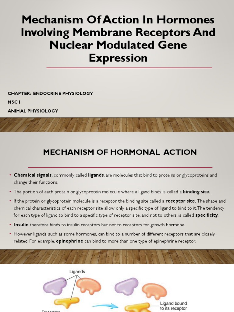 Mechanism of Action of Hormones | PDF | Hormone | Receptor (Biochemistry)