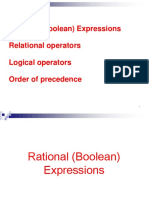 Boolean Expressions Guide: Relational, Logical Operators & Order of Precedence