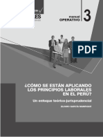 Como Se Están Aplicando Los Principios Laborales en El Perú.garcía Manrique.