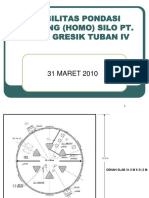 Pondasi Blending Silo Pt. Semen Gresik Tuban 30 03 10