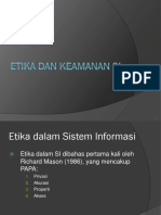 Etika Dan Pengendalian Sistem Informasi