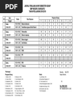 Jadwal Pengawas Pas 2018-2019