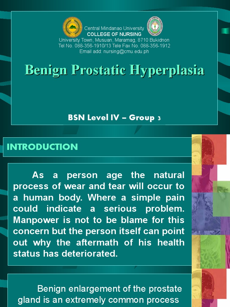 Benign Prostatic Hyperplasia | Download Free PDF | Nursing | Prostate ...