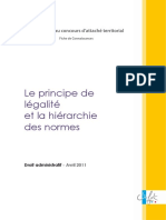 Le Principe de Légalité Et La Hiérarchie Des Normes: Préparation Au Concours D'attaché Territorial