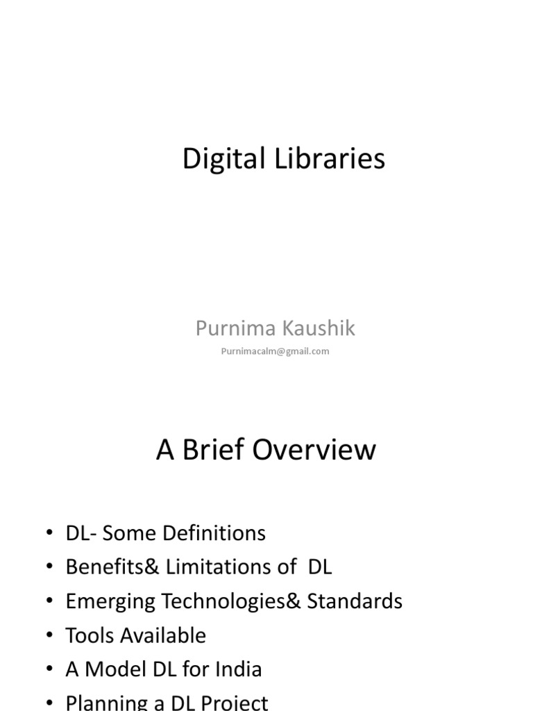 Digital Libraries PDF Digital Library Metadata