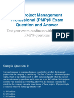 Free Project Management Professional (PMP) ® Exam Question and Answer
