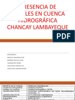 Presencia de Metales en Cuenca Hidrográfica Chancay Lambayeque