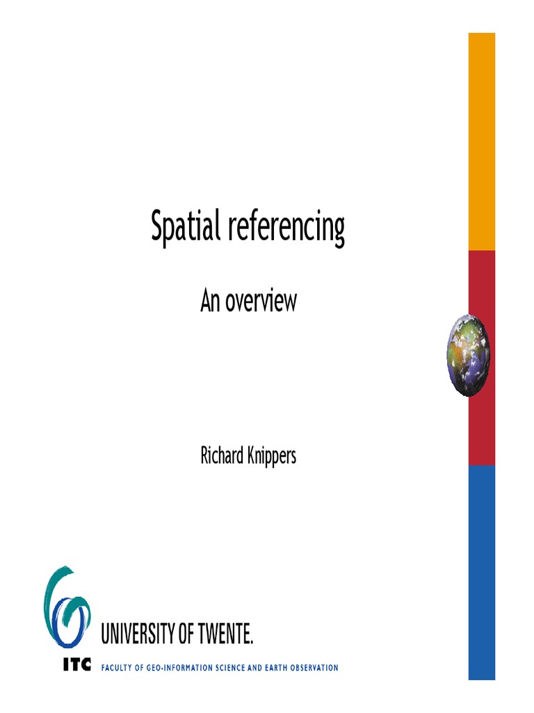 Spatial Referencing | PDF | Geodesy | Analytic Geometry