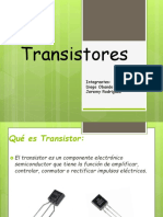 Transistores: tipos y funciones en