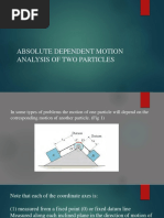 Absolute Dependent Motion Analysis of Two Particles