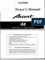 2000 Hyundai Accent Manual Book