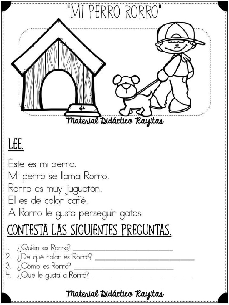 Lecturas Cortas para Desarrollar La Comprensión Lectora para Primer ...